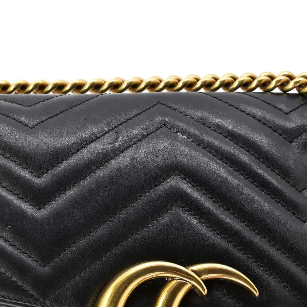 Gucci Gg Marmont Flap Bag Matelasse #233196G17B - Picture 7 of 8
